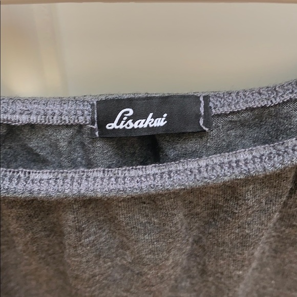 Grey slightly off shoulder top - Picture 5 of 5